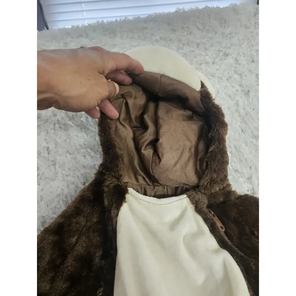 full body Kids Monkey Costume Plush Jumpsuit Halloween Banana 4 5T Boys Girl